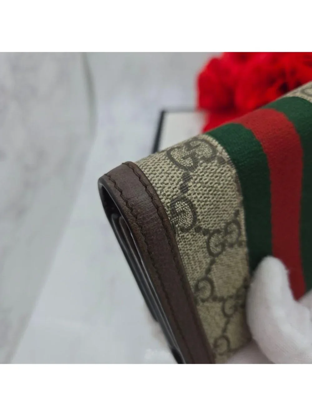 Gucci Fold Wallet Ophidia Sherry Line - Picture 6 of 15